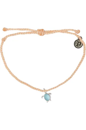 Pura Vida Save The Sea Turtles Silver Bracelet in Blush