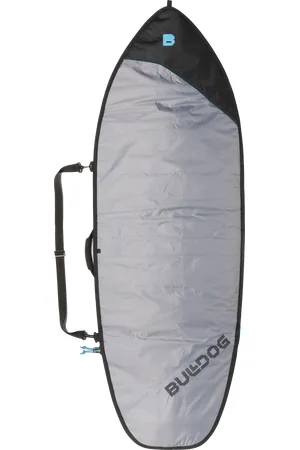 Bulldog Essential 5mm Fish Surfboard Bag in Grey & Cyan