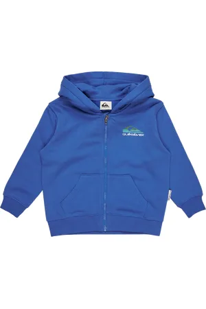 Quiksilver Boys Graphic Zip Hoodie in Nebulas Blue
