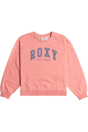 Roxy Girls Green and Blues Sweatshirt in Candlelight Peach