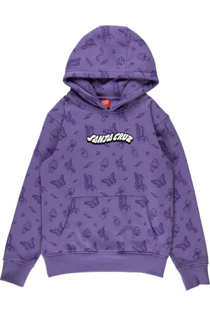 Santa Cruz Boys Winkowski Comic Bugs Hoodie in Meta Mauve