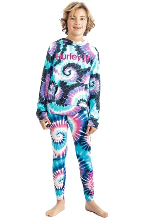 Hurley Girls Soft Hacci Hoodie in Tie Dye