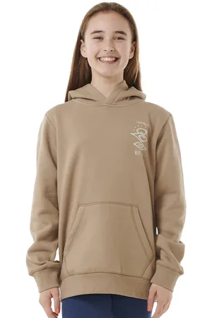 Rip Curl Boys Search Icon Hoodie in Sand Dune