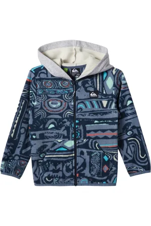 Quiksilver Boys Surf Days Zip Hoodie in Flint Stone