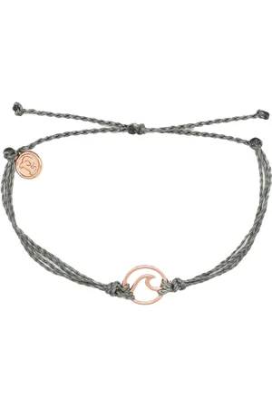 Pura Vida Wave Rose Gold Bracelet in Grey
