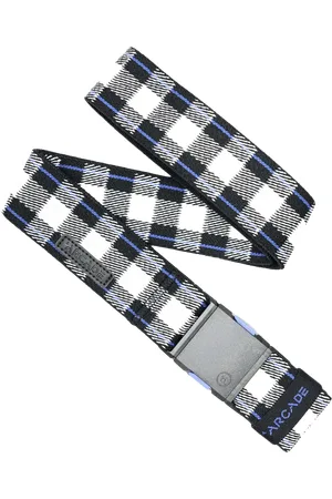 Arcade Plaid Capsule Belt in Cobalt & Black