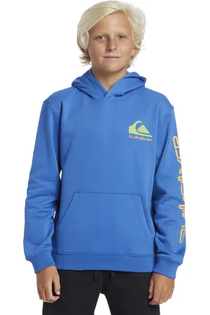 Quiksilver Boys Omni Logo Hoodie in Nebulas Blue