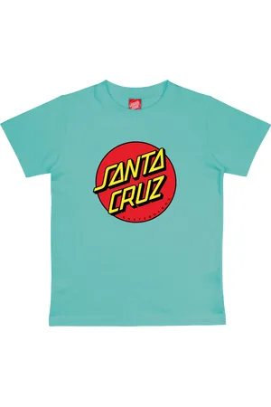 Santa Cruz Boys Classic Dot T-Shirt in Pool Blue
