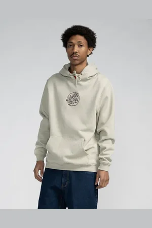 Santa Cruz Fever Dream Mono Front Dot Hoodie in Stone Grey