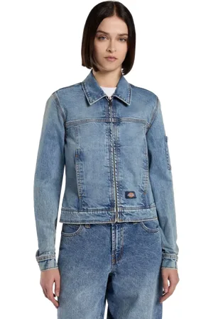 Dickies Denim Slim Jacket in Rinsed Blue Fade