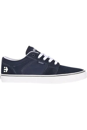 Etnies Barge LS Shoes in Navy, White & Blue