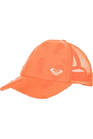 Roxy Girls Sweet Lil Heart Trucker Cap in Emberglow Pineapple Teenie
