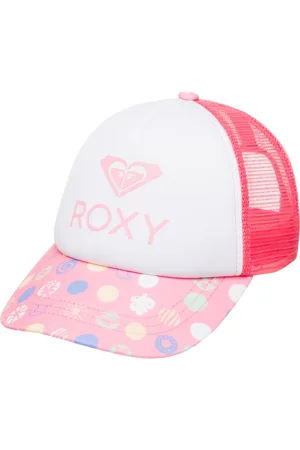 Roxy Girls Sweet Emotions Trucker Cap in Plumeria Dots