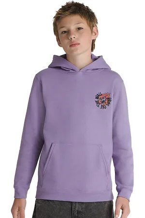 Vans Boys Vortex Pullover Hoodie in Purple Haze