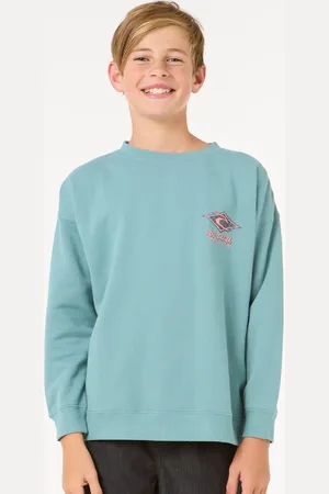 Rip Curl Boys Raw Energy Sweatshirt in Blue Lagoon