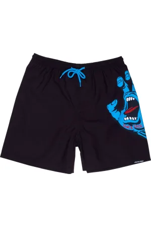 Santa Cruz Boys Screaming Hand Swimshorts in Black