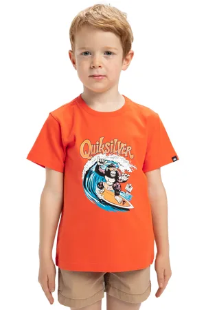 Quiksilver Boys Kong Story T-Shirt in Tigerlily