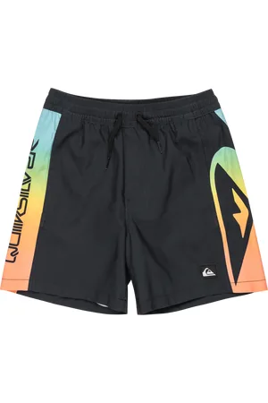 Quiksilver Boys Everyday Holmes Volley Shorts in Black Holmes