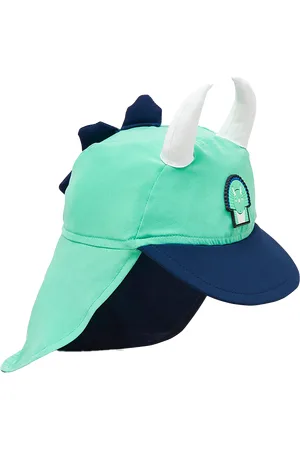 Roarsome Boys Spike The Dinosaur Sun Cap in Green