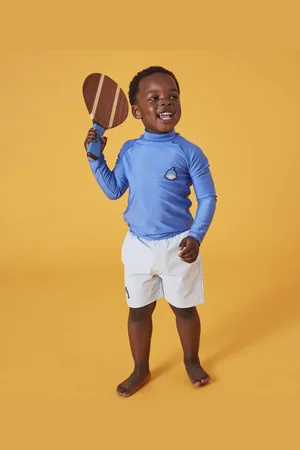 Roarsome Boys Reef The Shark Rash Vest in Blue