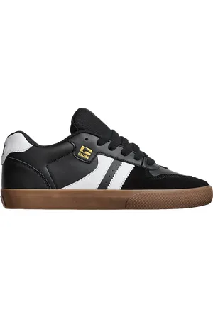Globe Encore 2 Shoes in Black, White & Tobacco