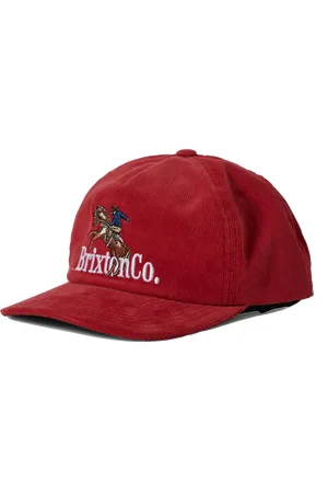 Brixton Inwood Snapback Cap in Red