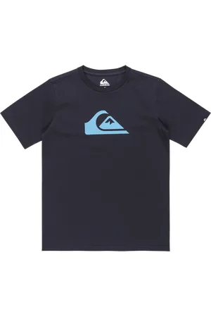 Quiksilver Boys Comp Logo T-Shirt in Dark Navy