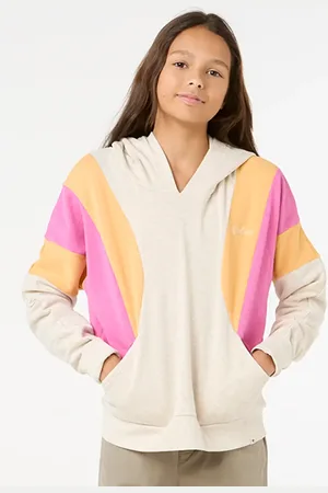 Rip Curl Girls Olalla Hoodie in Oatmeal Marle
