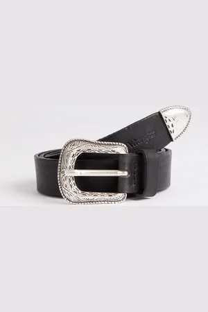 Wrangler Western Belt in Black
