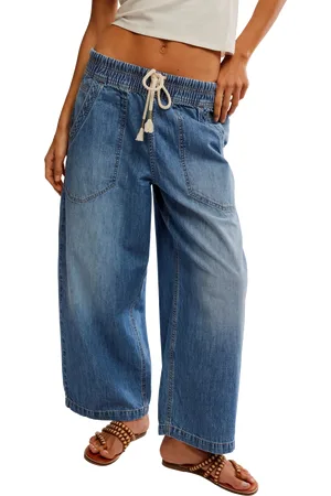 Free People Easy Peasy Pull On Jeans in No Problem