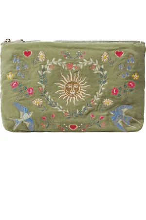 ELIZABETH SCARLETT Earth Goddess Everyday Pouch in Olive