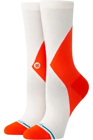 Stance Womens Reflect Crew Socks in Pinkfade