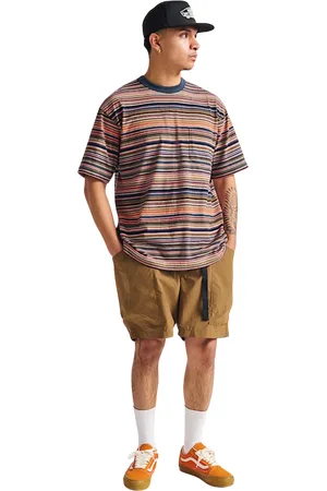 Vans Braden Stripe Knit T-Shirt in Parsian Night