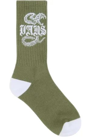 Vans Boys Road Stop Crew Socks in Loden Green