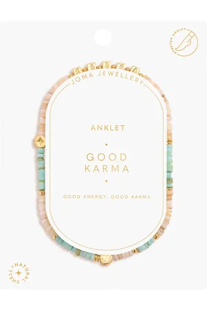 Joma Jewellery Happy Little Moments Good Karma Anklet in Gold Plating