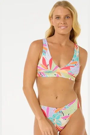 Rip Curl Cala Vadella Halter Bikini Top in Multicolour