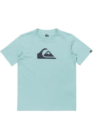 Quiksilver Boys Comp Logo T-Shirt in Aquifer
