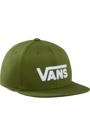 Vans Boys Drop V II Snapback Cap in Pesto