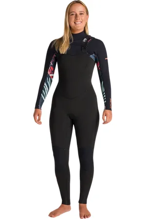 C-Skins NuWave Solace 4/3mm Chest Zip Wetsuit in Raven Black & Black X