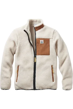 PASSENGER Trekker Sherpa Fleece Jacket in Warm Ivory