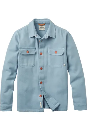 PASSENGER Island Heavy Twill Shirt in Faded Denim