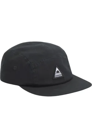 PASSENGER Fixie 5 Panel Cap in Faded Black
