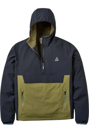 PASSENGER Roamer Lite Softshell Jacket in Black & Khaki