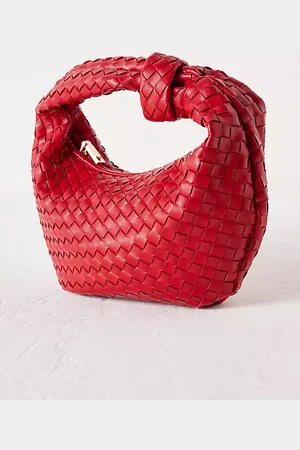 Melie Bianco Larissa Woven Faux-Leather Shoulder Bag