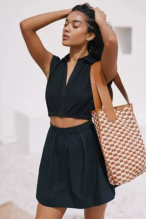 Anthropologie Cap-Sleeve Cutout Mini Dress