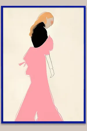 PAPER COLLECTIVE Dress by Amelie Hegardt 30x40 Framed Wall Art Print