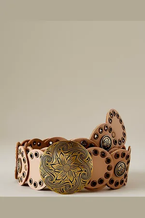 Anthropologie Disc Eyelet Detail Belt