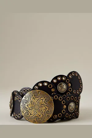 Anthropologie Disc Eyelet Detail Belt