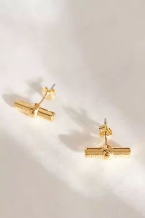 Tilly Sveaas Plated T-Bar Stud Earrings