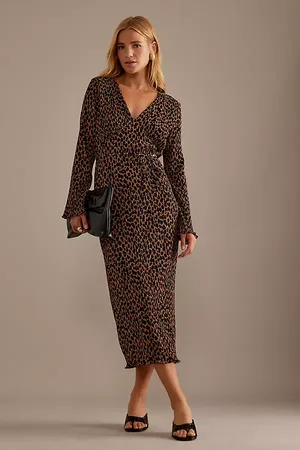 Never Fully Dressed Leopard Celeste Midi Dress